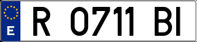 Trailer License Plate